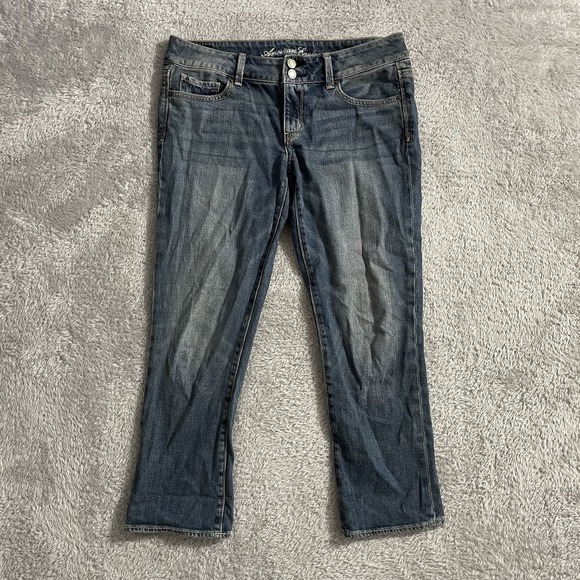 American Eagle Outfitters Denim - American Eagle Jeans Womens Size 10 Artist Low Rise Dark Wash Blue Denim Stretch